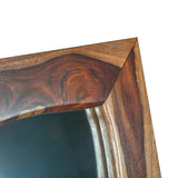 Brisbane 43" Mirror in Natural Sheesham from Home Trends & Design - Luna Furniture