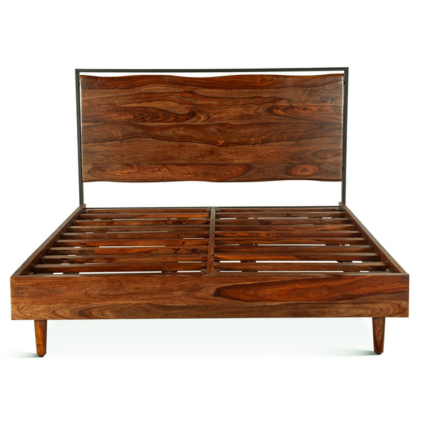 Brisbane King Bed in Natural Sheesham