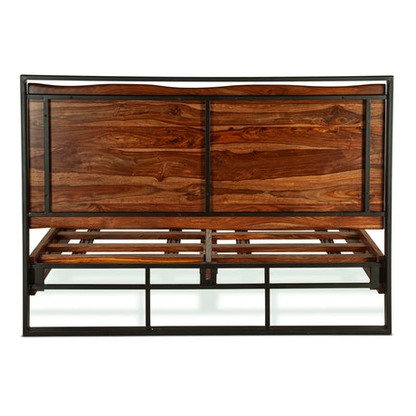 Brisbane King Bed in Natural Sheesham from Home Trends & Design - Luna Furniture