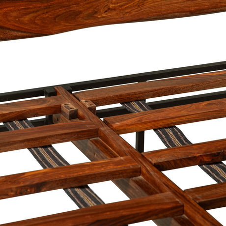Brisbane King Bed in Natural Sheesham from Home Trends & Design - Luna Furniture