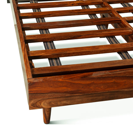 Brisbane King Bed in Natural Sheesham from Home Trends & Design - Luna Furniture