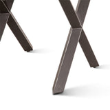Brisbane 26" Side Table in Natural Sheesham Wood and Iron from Home Trends & Design - Luna Furniture