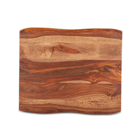 Brisbane 26" Side Table in Natural Sheesham Wood and Iron from Home Trends & Design - Luna Furniture