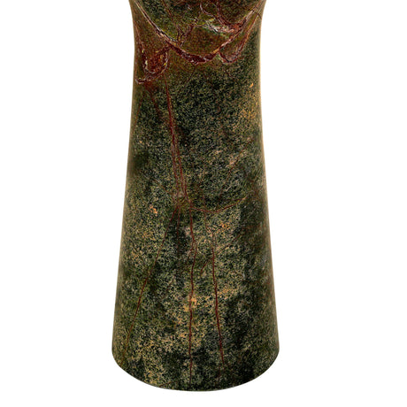 Breton 18" Side Table in Green Bidasar Marble from Home Trends & Design - Luna Furniture