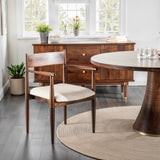 Bijou 22" Upholstered Dining Chair in Dark Sienna from Home Trends & Design - Luna Furniture