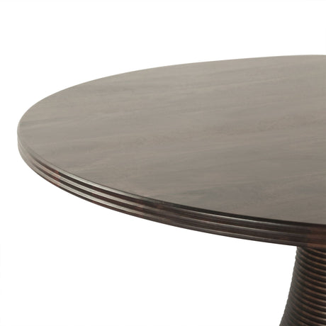 Bijou 54" Round Dining Table in Dark Sienna from Home Trends & Design - Luna Furniture