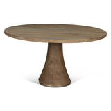 Bijou 54" Round Dining Table in Natural Brown from Home Trends & Design - Luna Furniture