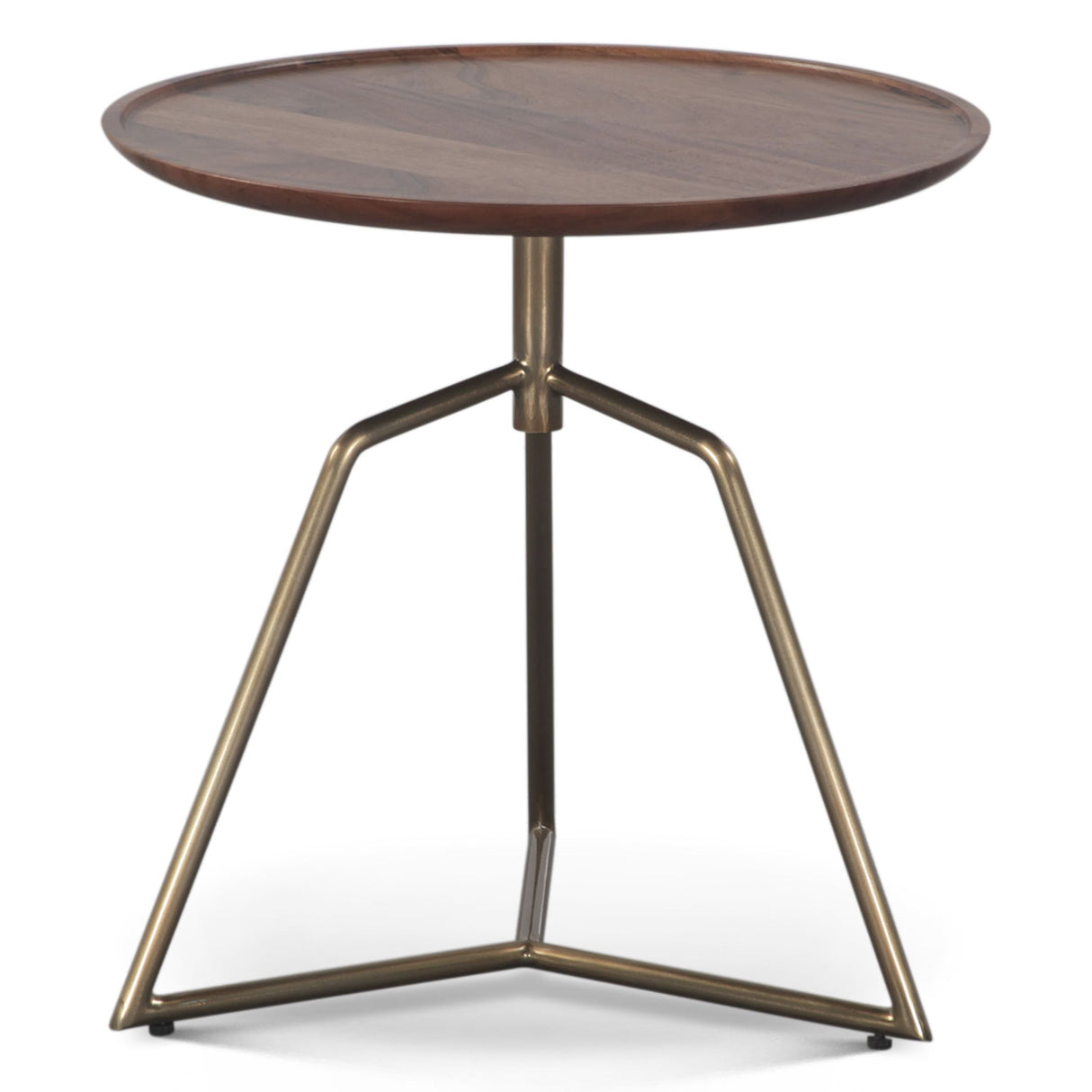 Bijou 19" Side Table in Walnut from Home Trends & Design - Luna Furniture