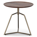 Bijou 19" Side Table in Walnut from Home Trends & Design - Luna Furniture