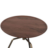 Bijou 19" Side Table in Walnut from Home Trends & Design - Luna Furniture
