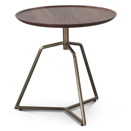 Bijou 19" Side Table in Walnut from Home Trends & Design - Luna Furniture