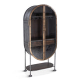 Bowery 34" Tall Oval Bar Cabinet from Home Trends & Design - Luna Furniture
