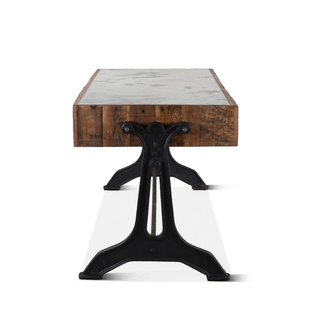 Bowery 63" Marble Office Desk from Home Trends & Design - Luna Furniture