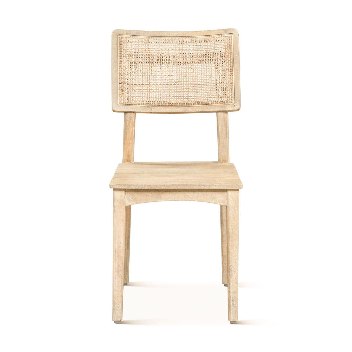 Casablanca 18" Dining Chair in Natural White, Set of 2 from Home Trends & Design - Luna Furniture