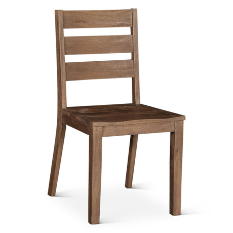 Casablanca 18" Ladder Back Dining Chair in Toffee Nut, Set of 2 from Home Trends & Design - Luna Furniture