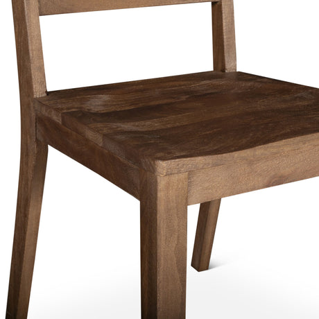 Casablanca 18" Ladder Back Dining Chair in Toffee Nut, Set of 2 from Home Trends & Design - Luna Furniture