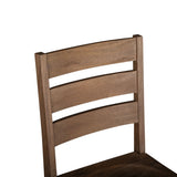 Casablanca 18" Ladder Back Dining Chair in Toffee Nut, Set of 2 from Home Trends & Design - Luna Furniture