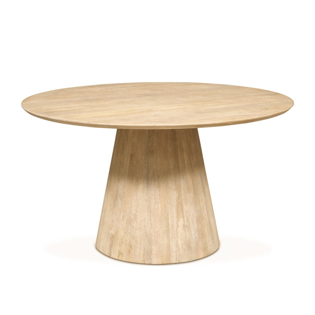 Casablanca 54" Round Dining Table in Natural White from Home Trends & Design - Luna Furniture