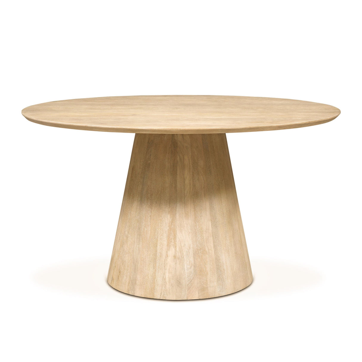 Casablanca 54" Round Dining Table in Natural White from Home Trends & Design - Luna Furniture