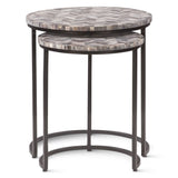 Calico 20" Nesting Tables in Chevron Pattern, Set 2 from Home Trends & Design - Luna Furniture