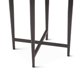 Calico 14" Side Table in Gray Septarian with Iron Base from Home Trends & Design - Luna Furniture