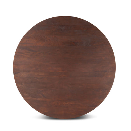 Cambridge 60" Round Dining Table in Walnut Mango Wood from Home Trends & Design - Luna Furniture