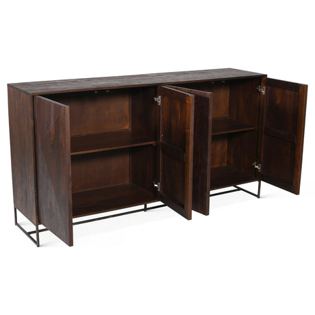 Cambridge 76" Sideboard in Walnut from Home Trends & Design - Luna Furniture