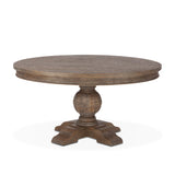 Colonial Plantation 54" Round Dining Table in Weathered Teak from Home Trends & Design - Luna Furniture