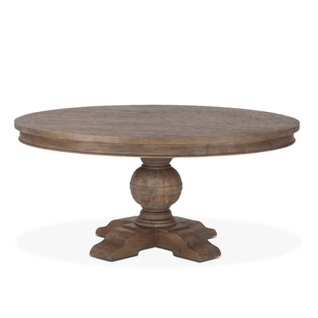 Colonial Plantation 72" Round Dining Table in Weathered Teak from Home Trends & Design - Luna Furniture