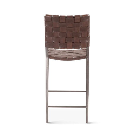 Copenhagen 17" Counter Chair in Tobacco Buffalo Leather with Iron from Home Trends & Design - Luna Furniture