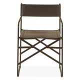 Copenhagen 19" Director's Chair in Black Leather from Home Trends & Design - Luna Furniture