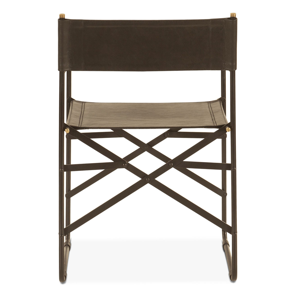 Copenhagen 19" Director's Chair in Black Leather from Home Trends & Design - Luna Furniture