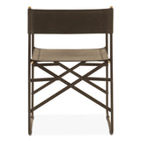 Copenhagen 19" Director's Chair in Black Leather from Home Trends & Design - Luna Furniture
