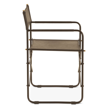Copenhagen 19" Director's Chair in Black Leather from Home Trends & Design - Luna Furniture