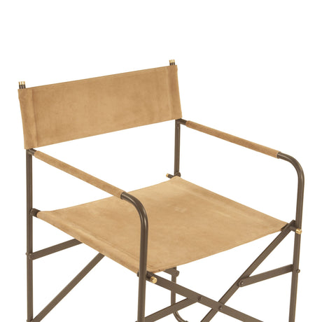 Copenhagen 19" Director's Chair in Sand Suede from Home Trends & Design - Luna Furniture