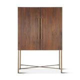 Cosmopolitan 39" Bar Cabinet in Honey Brown from Home Trends & Design - Luna Furniture