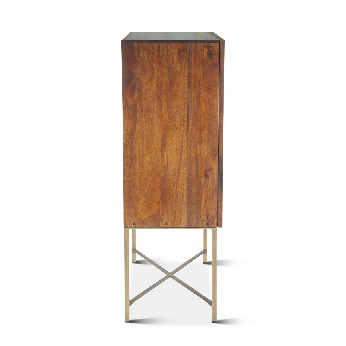 Cosmopolitan 39" Bar Cabinet in Honey Brown from Home Trends & Design - Luna Furniture