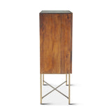 Cosmopolitan 39" Bar Cabinet in Honey Brown from Home Trends & Design - Luna Furniture