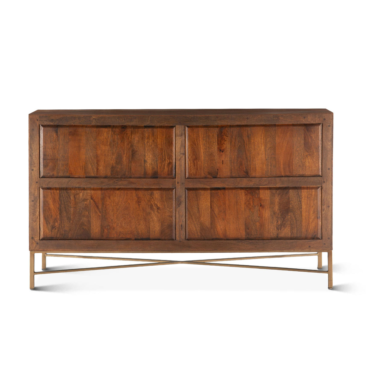 Cosmopolitan 69" Six Drawer Dresser in Honey Brown from Home Trends & Design - Luna Furniture