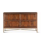 Cosmopolitan 69" Six Drawer Dresser in Honey Brown from Home Trends & Design - Luna Furniture