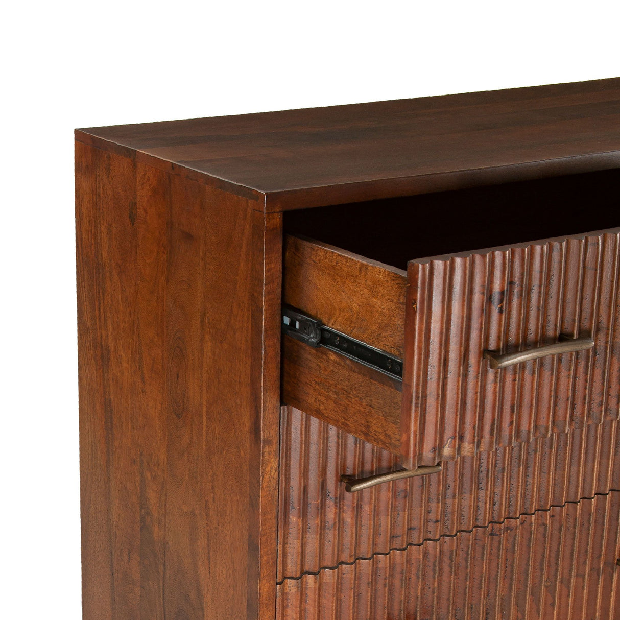 Cosmopolitan 69" Six Drawer Dresser in Honey Brown from Home Trends & Design - Luna Furniture