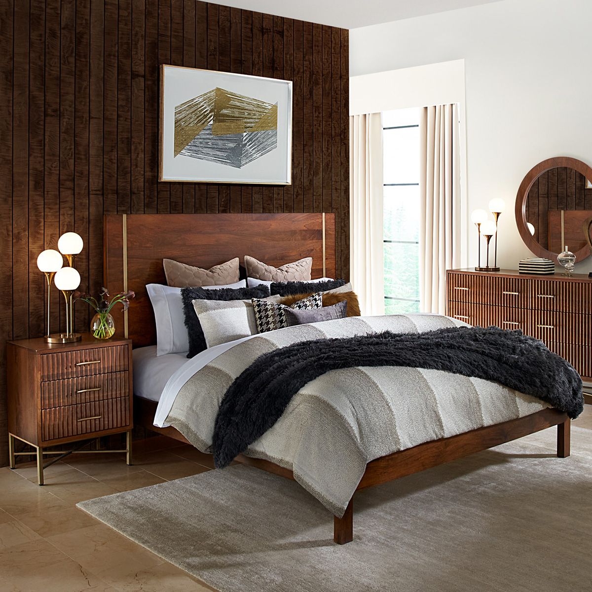 Cosmopolitan 69" Six Drawer Dresser in Honey Brown from Home Trends & Design - Luna Furniture