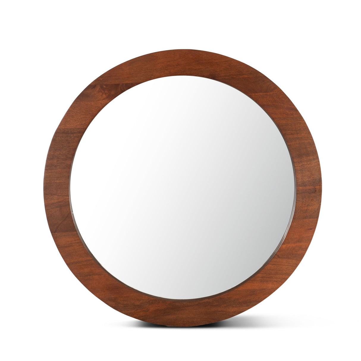 Cosmopolitan 42" Round Mirror in Honey Brown from Home Trends & Design - Luna Furniture