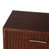 Cosmopolitan 26" Three Drawer Nightstand in Honey Brown - New from Home Trends & Design - Luna Furniture
