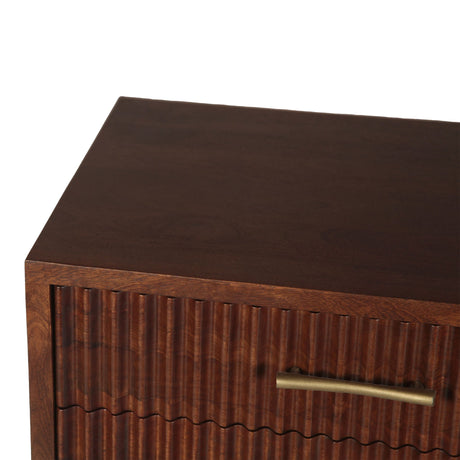 Cosmopolitan 26" Three Drawer Nightstand in Honey Brown - New from Home Trends & Design - Luna Furniture
