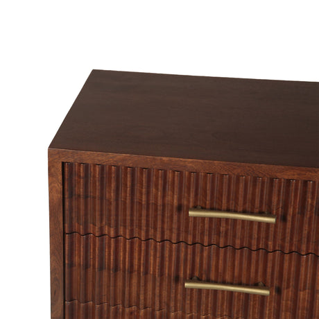 Cosmopolitan 26" Three Drawer Nightstand in Honey Brown - New from Home Trends & Design - Luna Furniture
