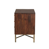 Cosmopolitan 26" Three Drawer Nightstand in Honey Brown - New from Home Trends & Design - Luna Furniture