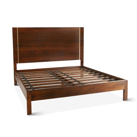 Cosmopolitan King Bed in Honey Brown from Home Trends & Design - Luna Furniture