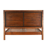 Cosmopolitan King Bed in Honey Brown from Home Trends & Design - Luna Furniture