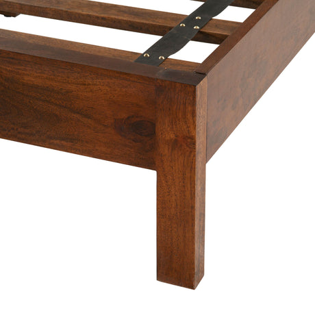 Cosmopolitan King Bed in Honey Brown from Home Trends & Design - Luna Furniture